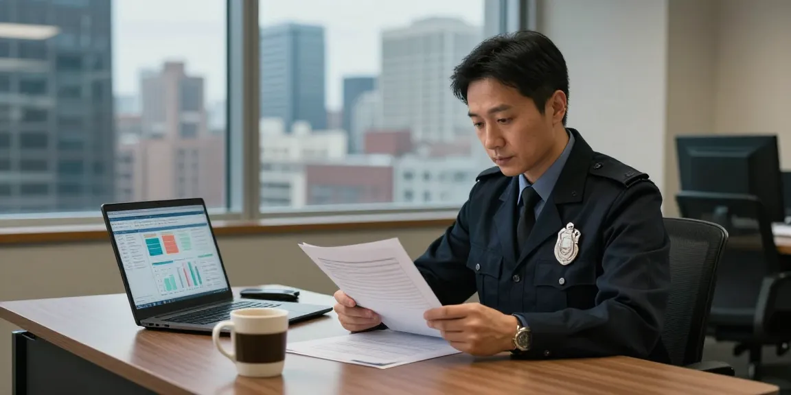흥신소 비용 얼마 investigation office with investigator analyzing data